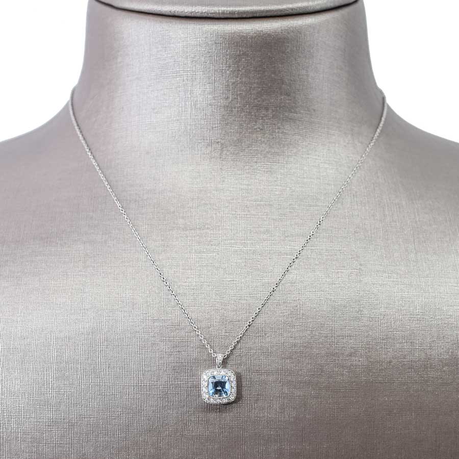 Tiffany and Co. 'Legacy' Platinum Aquamarine and Diamond Pendant Necklace  at 1stDibs | aquamarine necklace tiffany, tiffany aquamarine necklace, aquamarine  pendant tiffany
