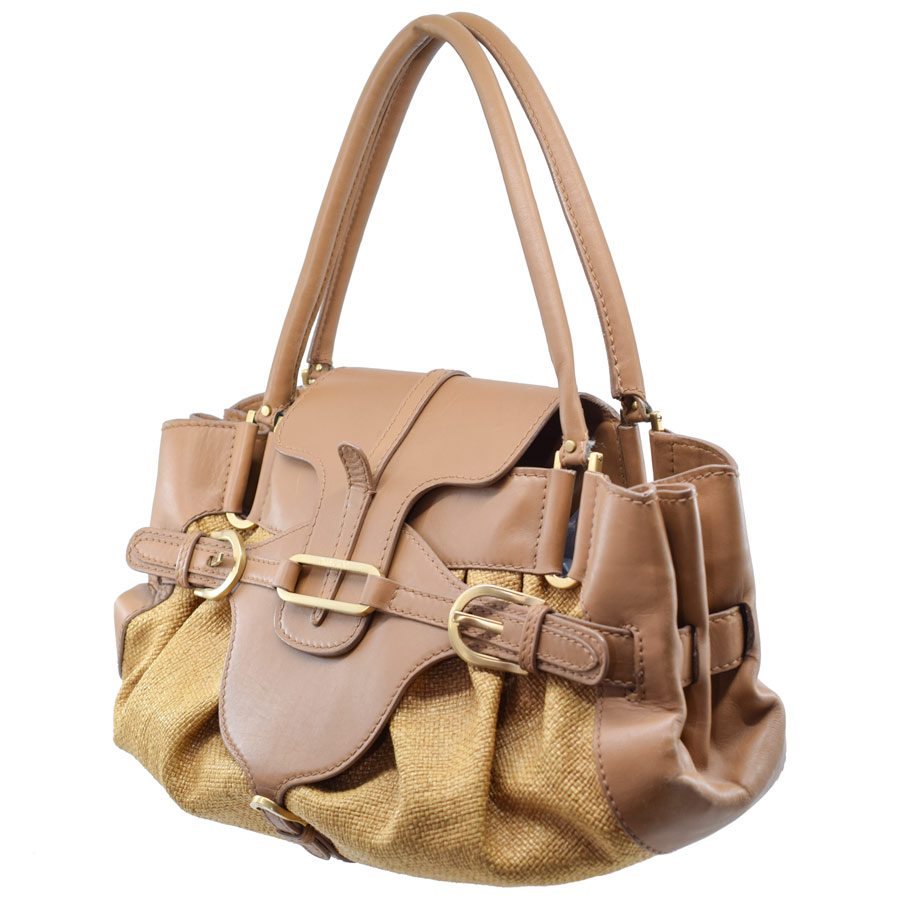 Jimmy Choo Rosalie Grainy Beige Leather Handbag | The Luxchange India