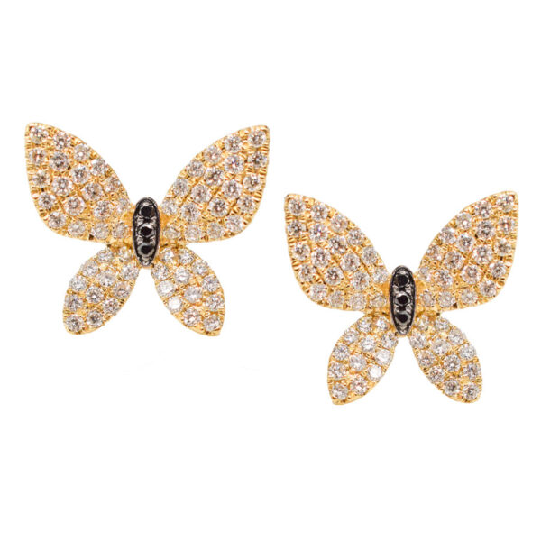 Diamond Butterfly Earrings