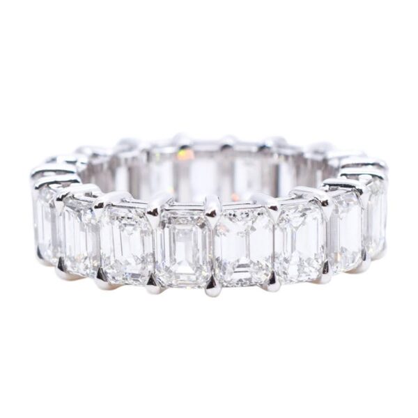 16.38ct Emerald Lab Diamond Eternity Band