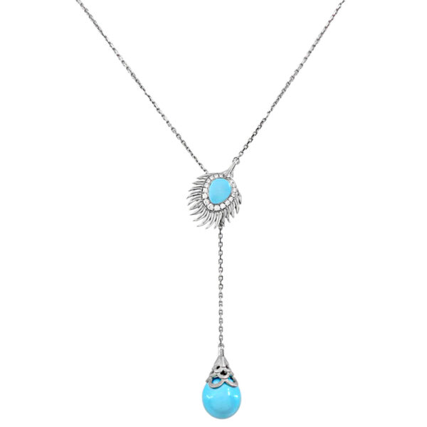 Carrera Y Carrera Diamond and Turquoise Necklace