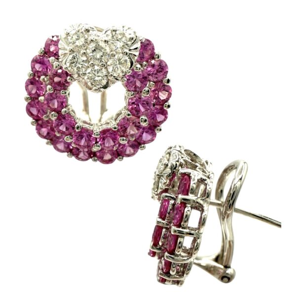 Sapphire and Diamond Earrings