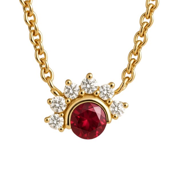 Nouvel Heritage Spinel and Diamond Necklace