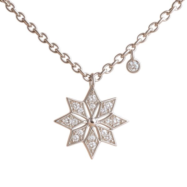 Meira T. Diamond Snowflake Necklace
