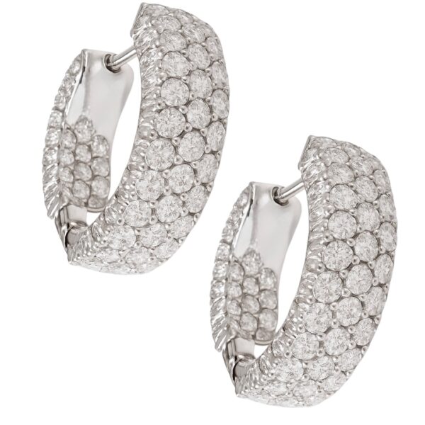 Diamond Hoop Earrings