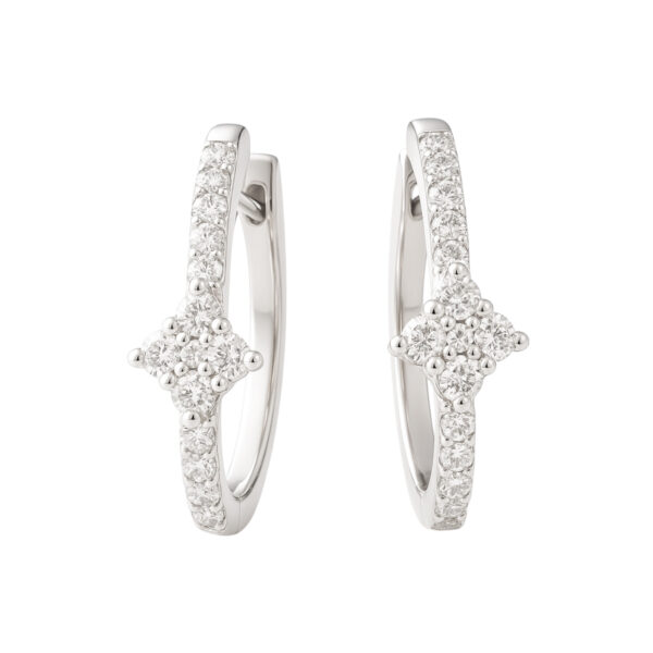 Diamond Huggie Earrings