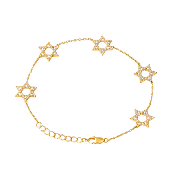 Star of David Diamond Bracelet