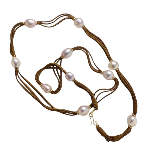 Pink Baroque Pearl Necklace