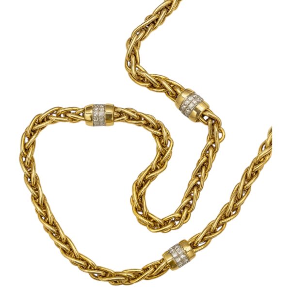 Vintage  Necklace 14k and Diamonds