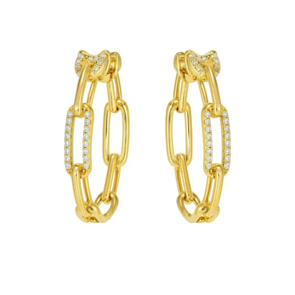 Diamond Hoop Earrings