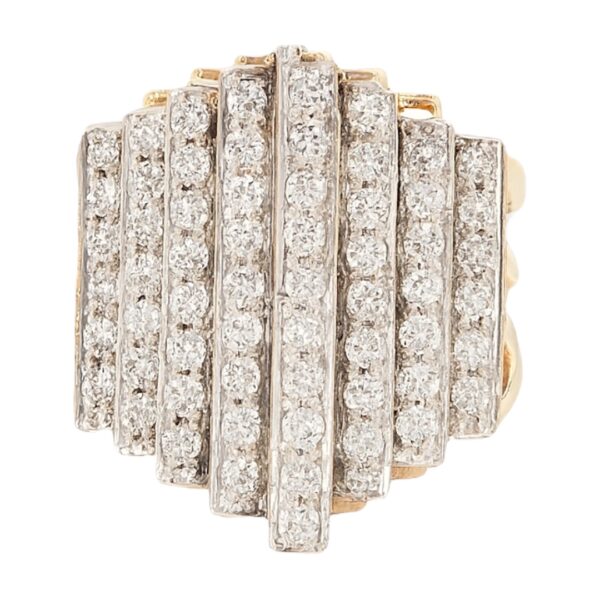 Vintage Diamond Bars Ring