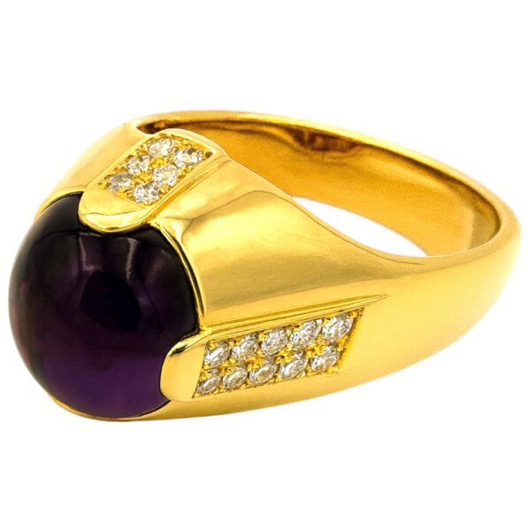 Amethyst and Diamond Ring