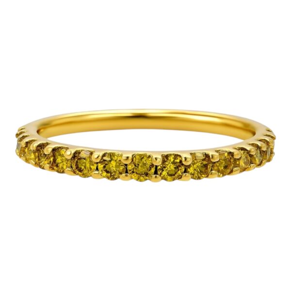Green Diamond Eternity Band