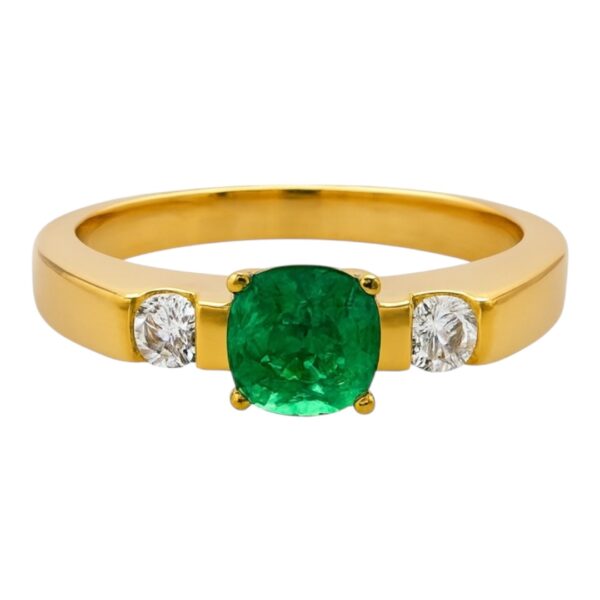Emerald and Diamond Ring