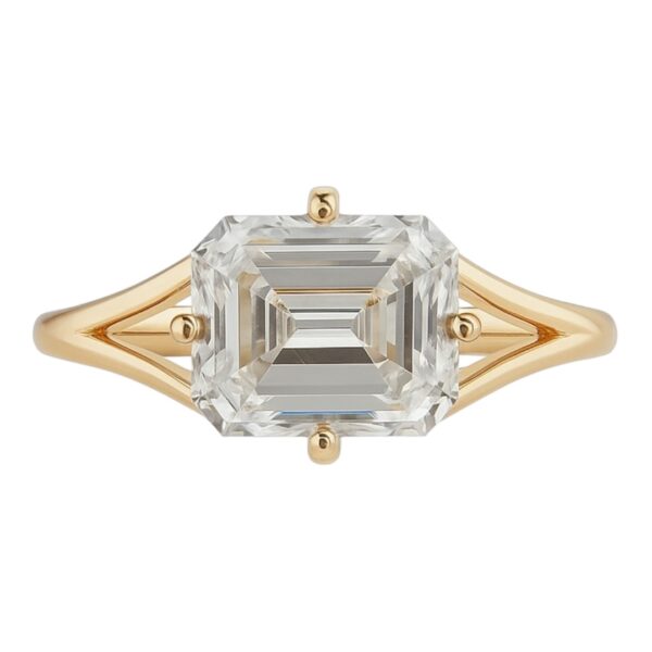 Emerald Cut Lab Grown Ring