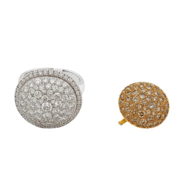 Diamond Ring with Interchangeable Middle