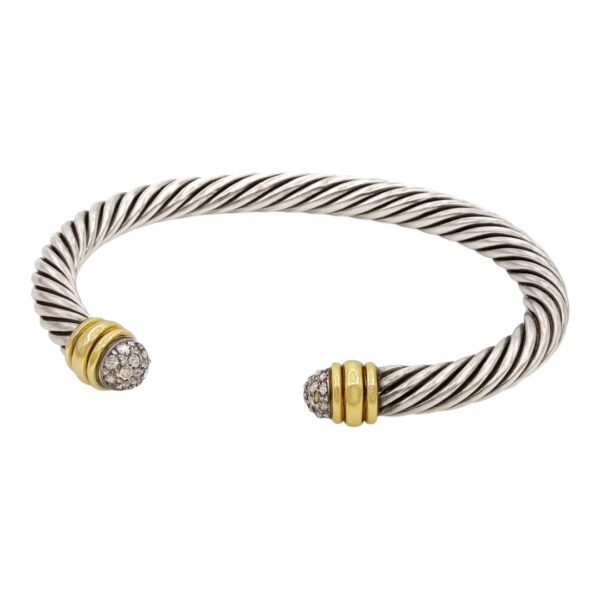 David Yurman Diamond Cable Cuff