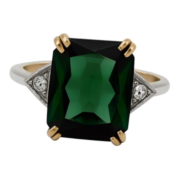 Tourmaline and Diamond Ring