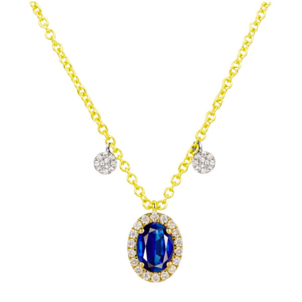Meira T. Sapphire and Diamond Necklace