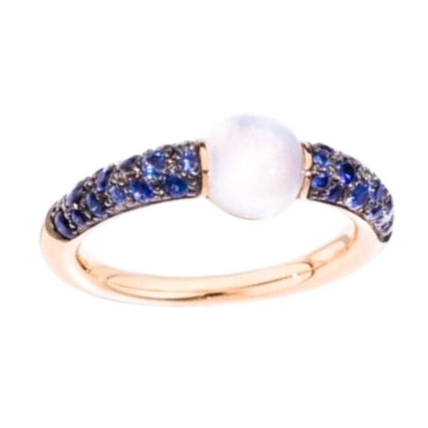 Pomellato M'ama Non M'ama Moonstone and Sapphire Ring