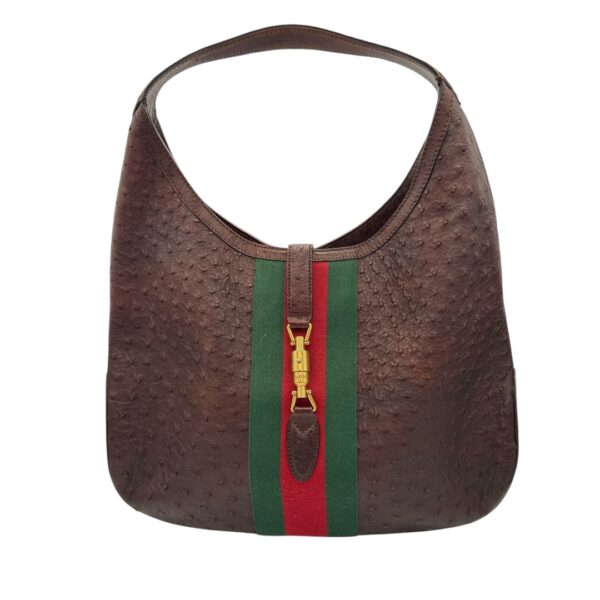 Gucci Ostrich Jackie Hobo