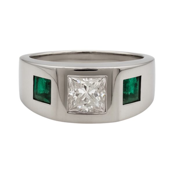 Diamond and Emerald Ring