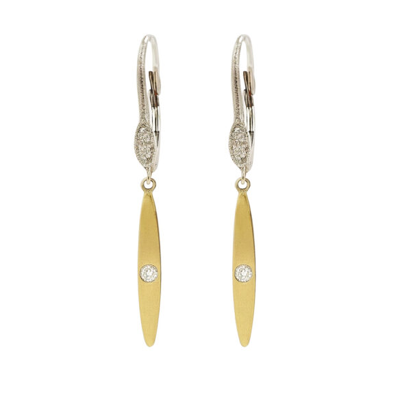 Meira T. Gold and Diamond Earrings