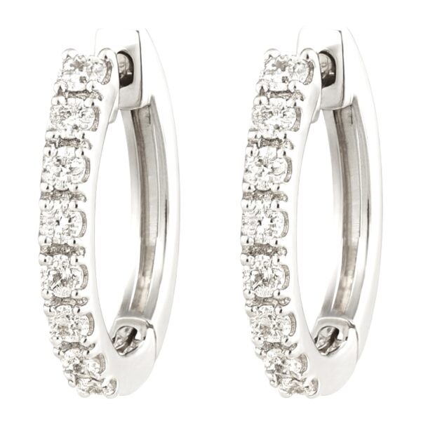 Diamond Huggie Earrings