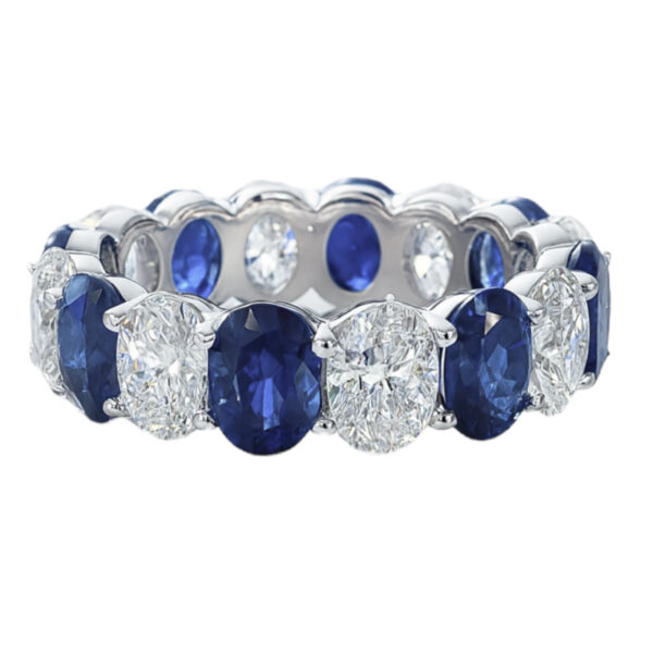 Diamond and Sappphire Eternity Band Lab