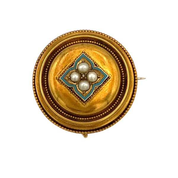 Pearl and Diamond Victorian Pin