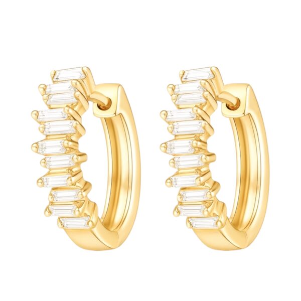 Diamond Huggie Earrings