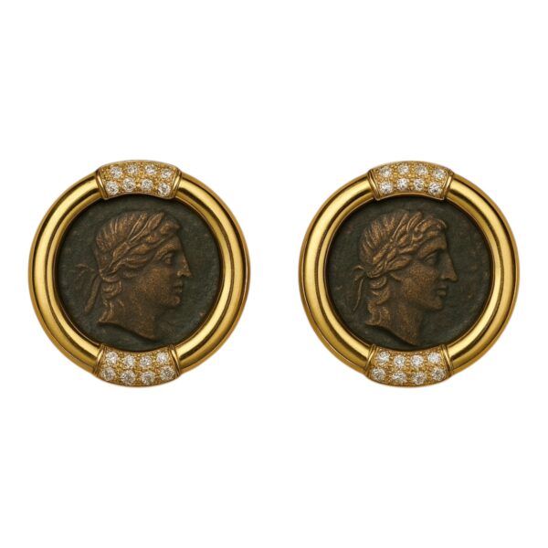 Gold Diamond Earrings