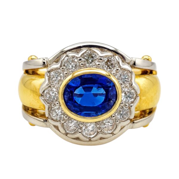 Sapphire and Diamond Ring