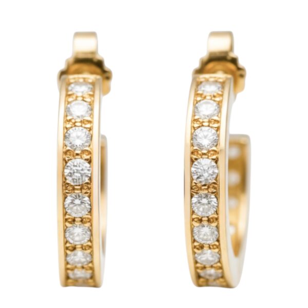 Diamond Hoop Earrings