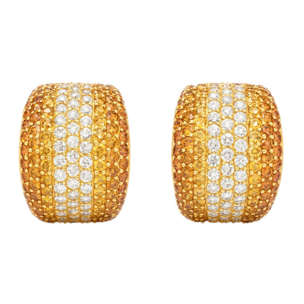 Sapphire and Diamond Earrings