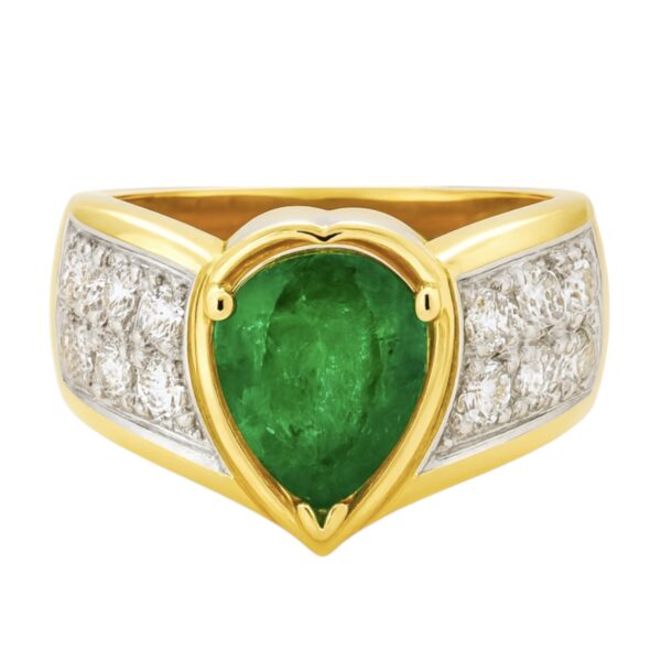 Emerald and Diamond Ring