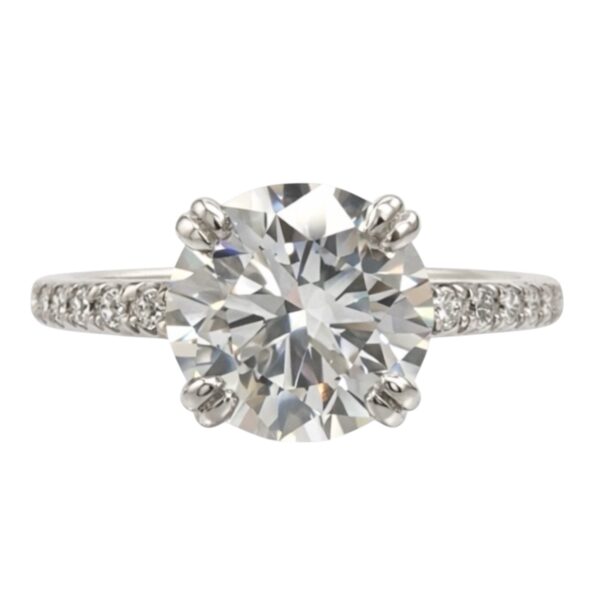 3.56ct. Round Lab Grown Diamond Ring
