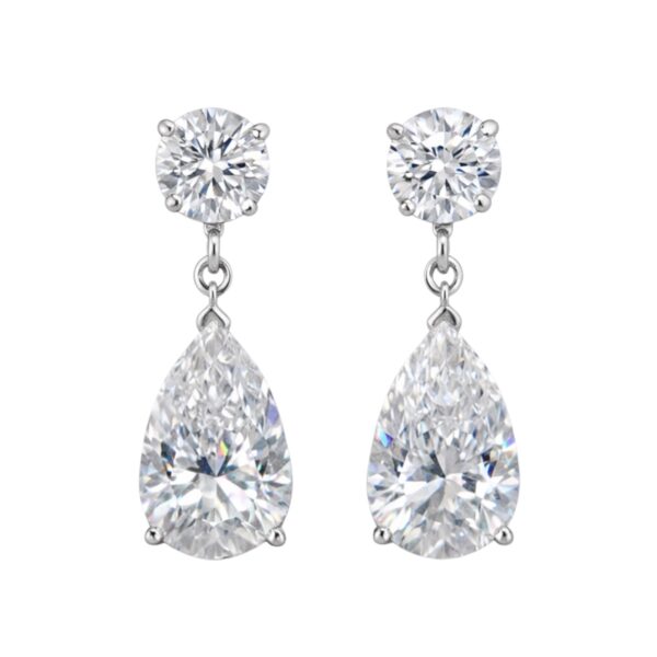 4ct. Lab Diamond Earrings