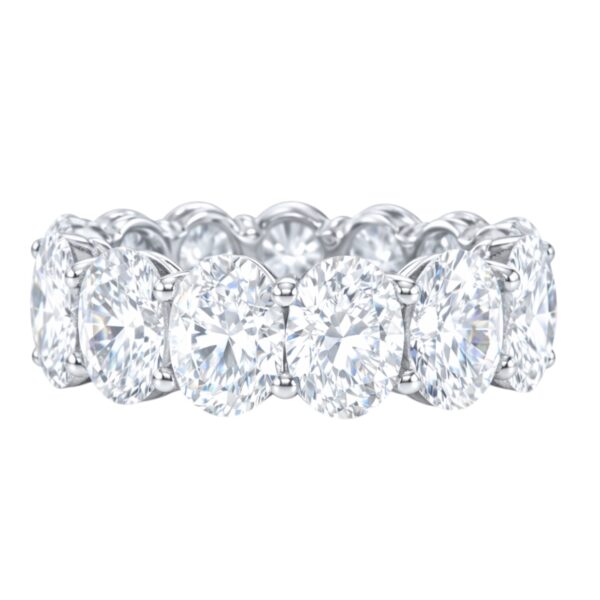 10.76ct Oval Lab Diamond Eternity Band