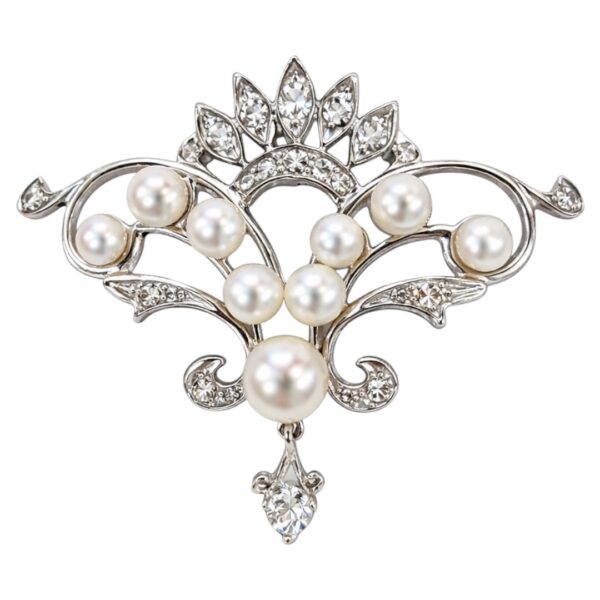 Pearl and Diamond Pin