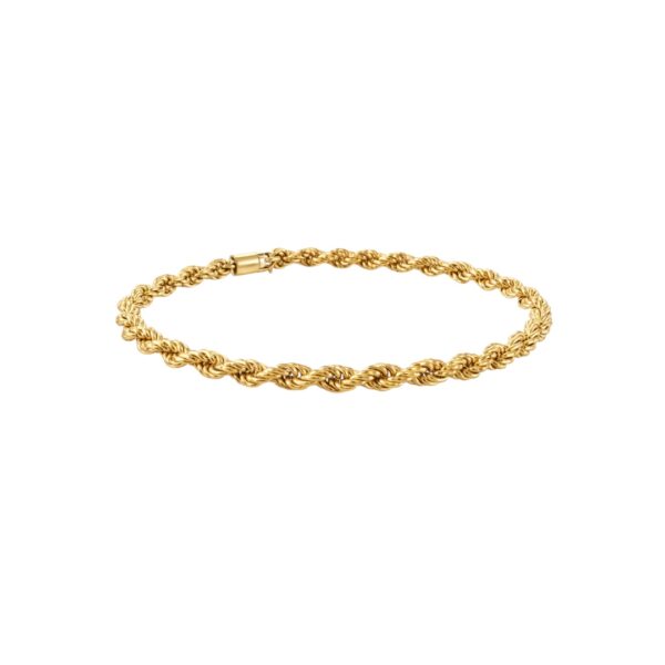 Vintage Gold Rope Chain Bracelet