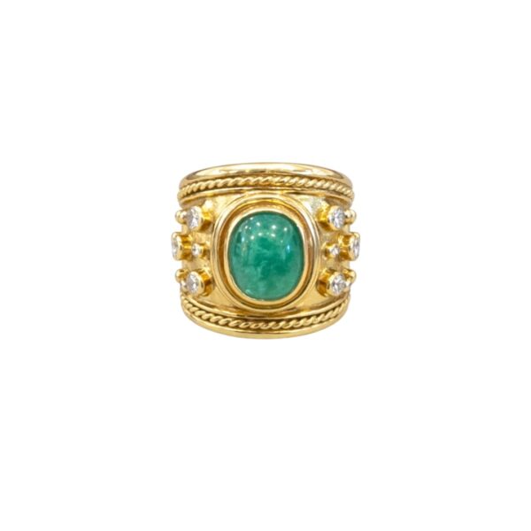 Emerald and Diamond Ring