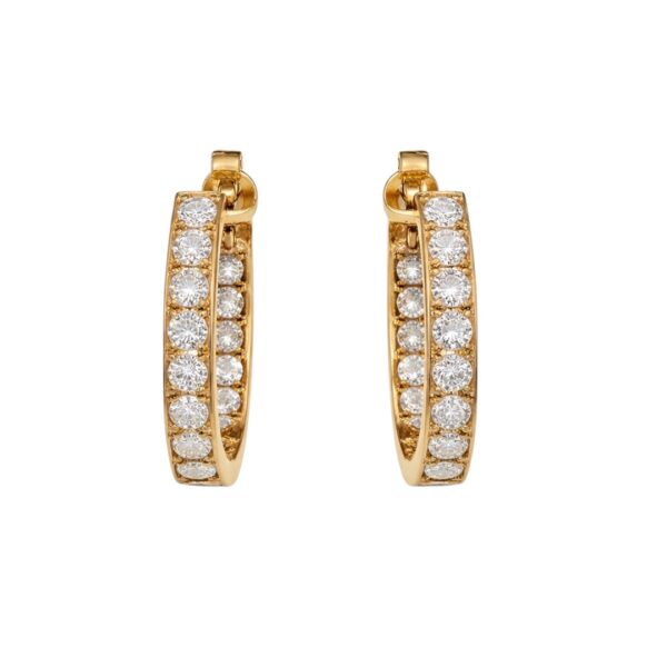 Diamond Hoop Earrings
