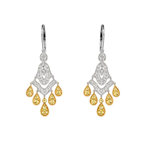 Taylor Diamond and Sapphire Earrings