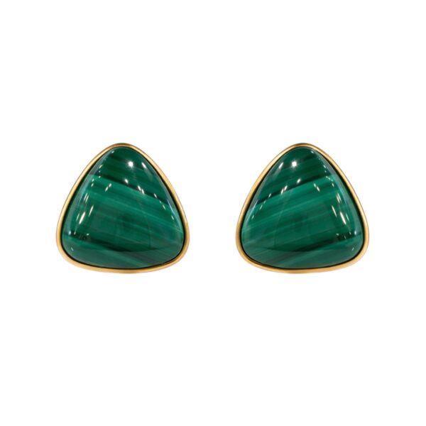1980's Malachite Earrings