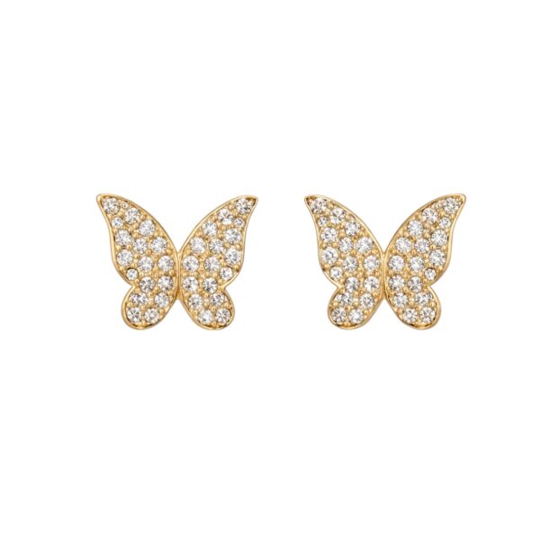 Diamond Butterfly Earrings