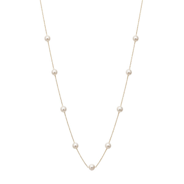 Akoya Pearl Tincup Necklace