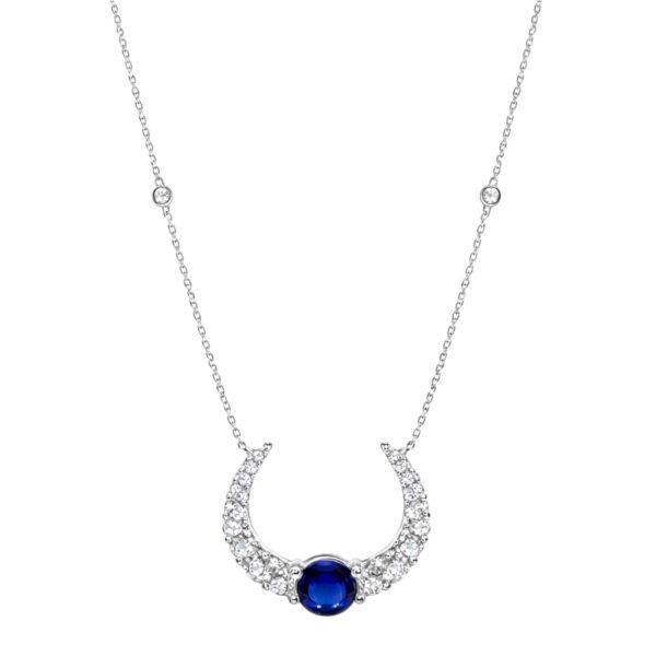 Sapphire and Diamond Necklace