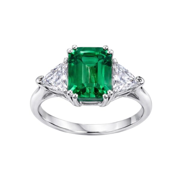 Emerald and Diamond Ring