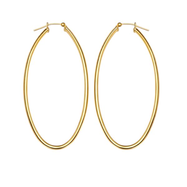 Oval Hoop Earrings